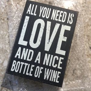 Sixtrees wine box sign NEW